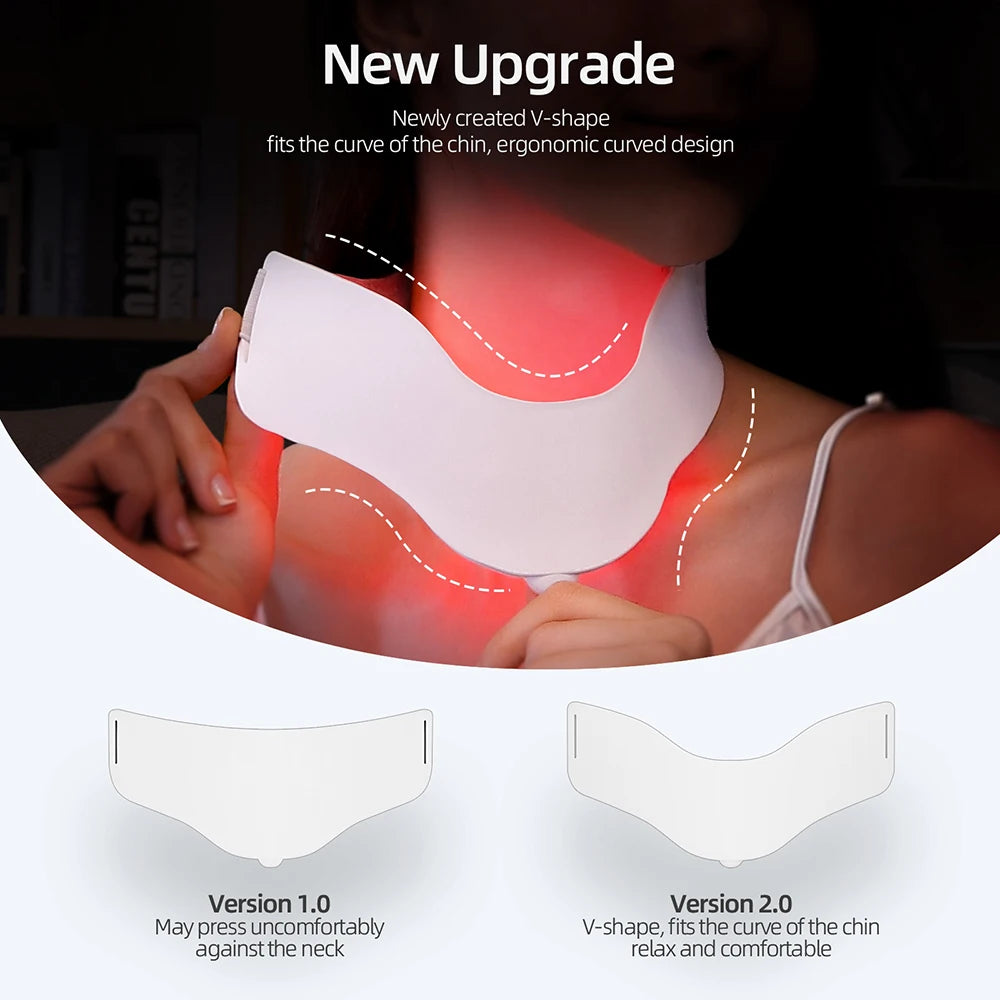 7 Colors Photon Face Neck LED Mask Red Light Infrared