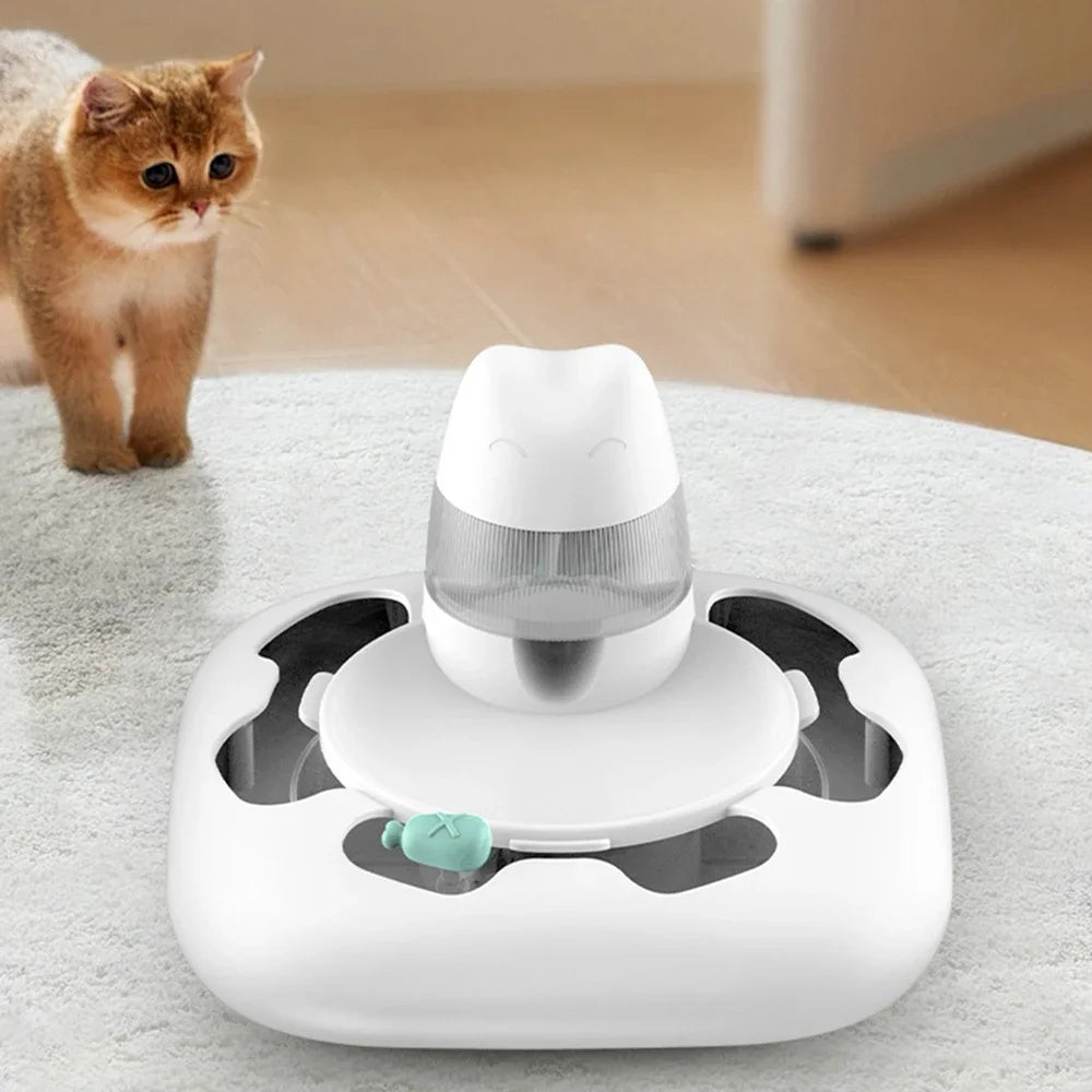 Usb Dog Predator Robot Toy Smart Pet Roller Track Cat Toy Automatic Rotating Kitten Interactive Supplies Pet Training Machine - Joanie B 25