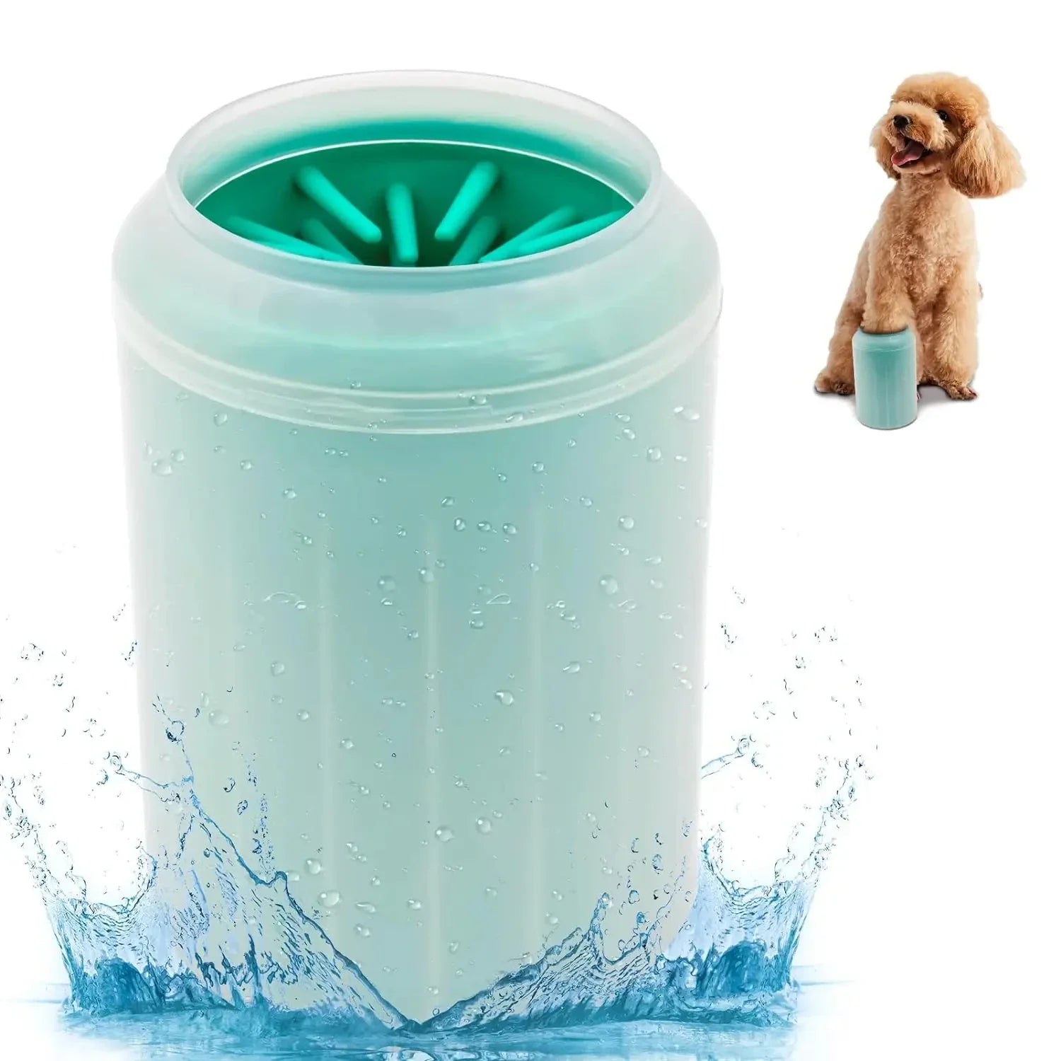 Soft Silicone Material Pet Foot Wash Cup for Cats and Dogs Portable Foot Cleaner Bath Cleaning Supplies Dog Bathing Station - Joanie B 25