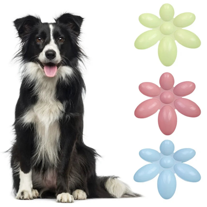 Pet Dog Petal Feeding Bowl 6 in 1 Multi Pet Food and Water Container Durable Plastic Pet Accessories - Joanie B 25