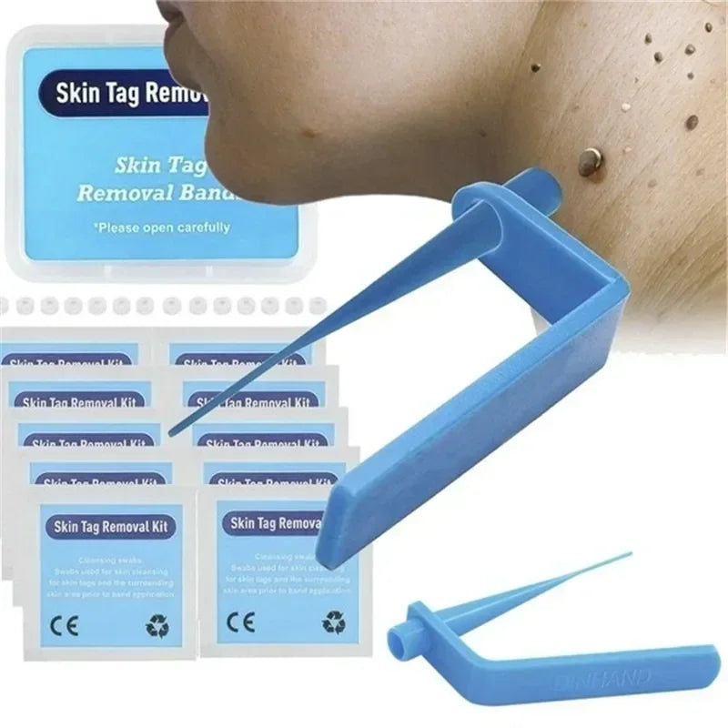Skin Tag Remover Rubber Band Kit Face Care Mole Wart Tool