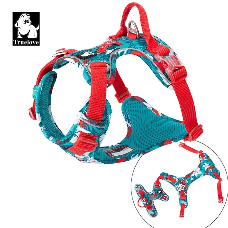 Truelove Pet Explosion Proof Dog Harness Camouflage Reflective Nylon Special Edition and Upgrade Version Easy to Adjust TLH5653 - Joanie B 25