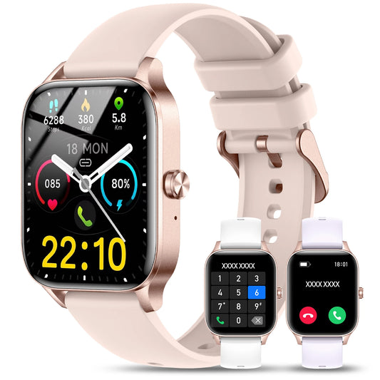Smart Watch for Women Stylish Fitness Tracker with Heart Rate Monitor Message Notifications Multi Sport Mode and Music Playback - Joanie B 25