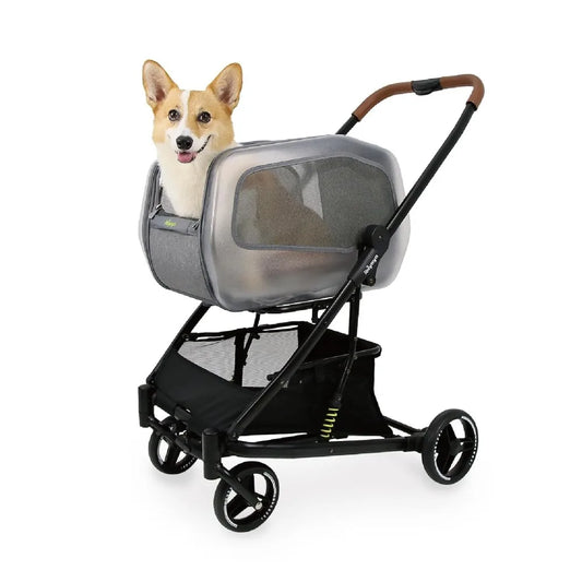 NeoRider Multi Purpose Pet Stroller With Detachable Carrier For Small Dogs Up To 26 Pounds - Joanie B 25