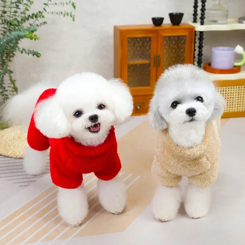 Winter Overalls Dogs Maltese Clothes Zipper Coat Cats for Bulldog Warm Dogs with Chihuahua NEW Jumpsuit Pet Jacket Small Onesies