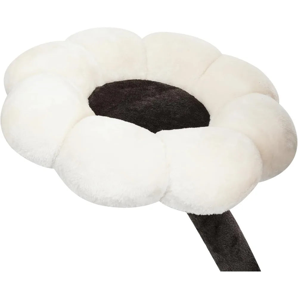 Very Cat Tree, 63.8in Cat Climbing Frame With Scratching Posts & Resting Platforms Multi-Level Tower 22lbs Capacity (Brown And W