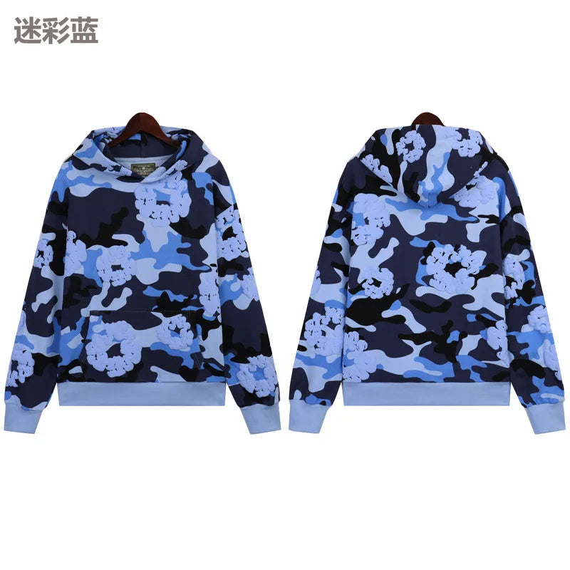 2025 Spring and Autumn New Foam Printed Male and Female Youth Couple Clothes European and American Trendy Brand Loose Hoodie - Joanie B 25