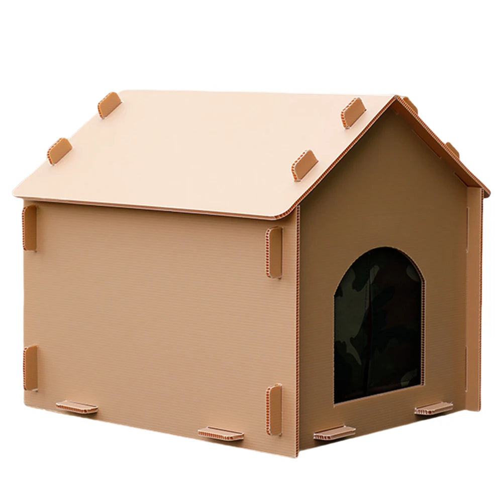 Stray Cats House Weatherproof Outside Cat House Warm Shelter Collapsible Insulated Pet House for Indoor and Outdoor Use - Joanie B 25