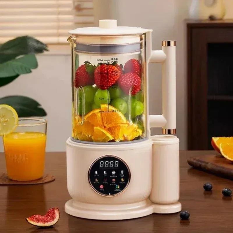 110V US Electric Soy Milk Machine 1500ML Mixer Automatic Intelligent Food Blender Fruit Juicer Wall Breaking Rice Paste Maker