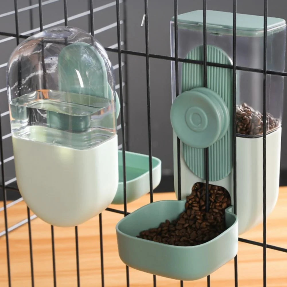 27oz Automatic Pet Bowl Cage Hanging Feeder and Water Dispenser for Puppy Cat Rabbit Small Pets - Joanie B 25