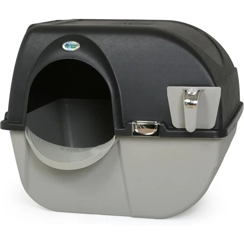 Elite Self Cleaning Roll 'n Clean Litter Box Midnight Black Large EL-RA20-1 - Joanie B 25