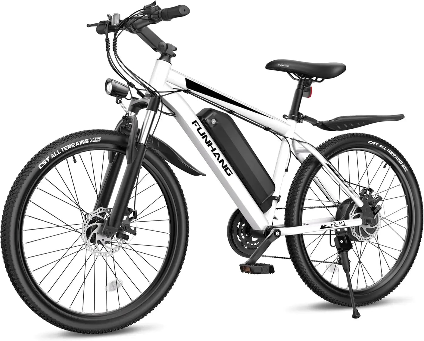26 Inch 1000W Peak Electric Bike for Adults Up to 50 Miles 21.7MPH Mountain Bike with Removable 48V 374.4Wh Battery - Joanie B 25