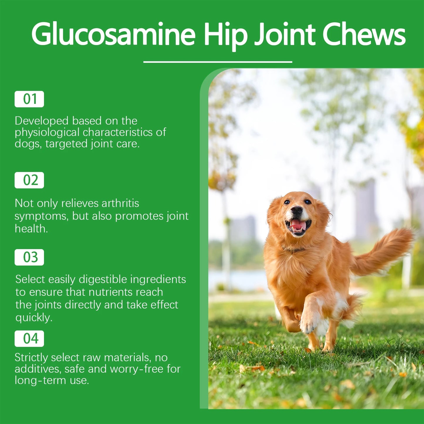 Pet Joint Care Tablets Various Nutrients for Dog Relieve Joint Discomfort Maintain flexibility Strengthen Bones Dog Supplies