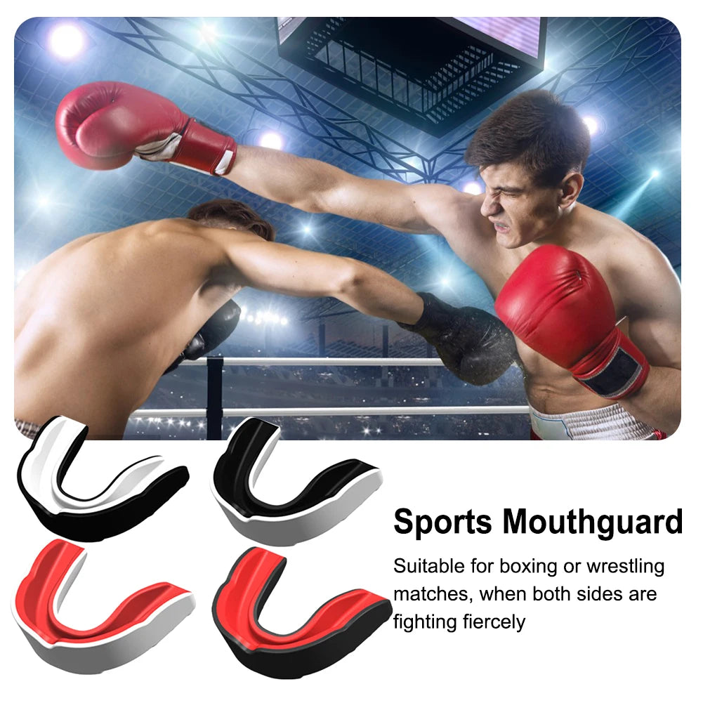 4Pcs Mouth Guard MMA Martial Arts Mouth Guard Combat Sports Mouth Guard Adults Junior Mouth Guard for Contact Combat Sport