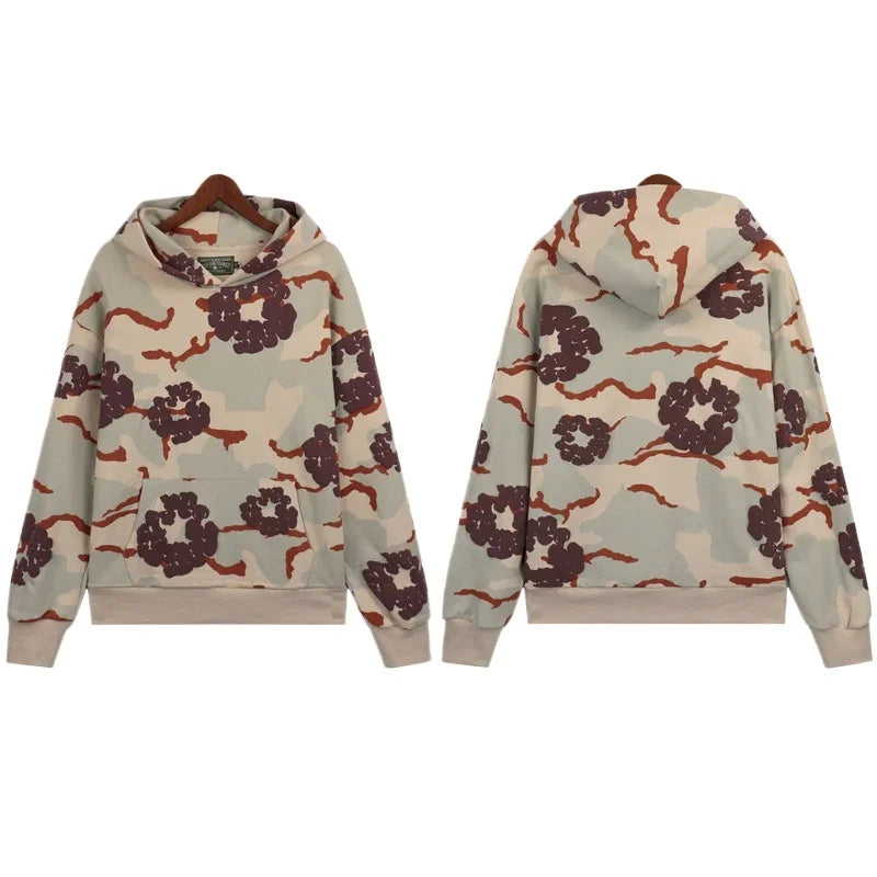 2025 Spring and Autumn New Foam Printed Male and Female Youth Couple Clothes European and American Trendy Brand Loose Hoodie - Joanie B 25