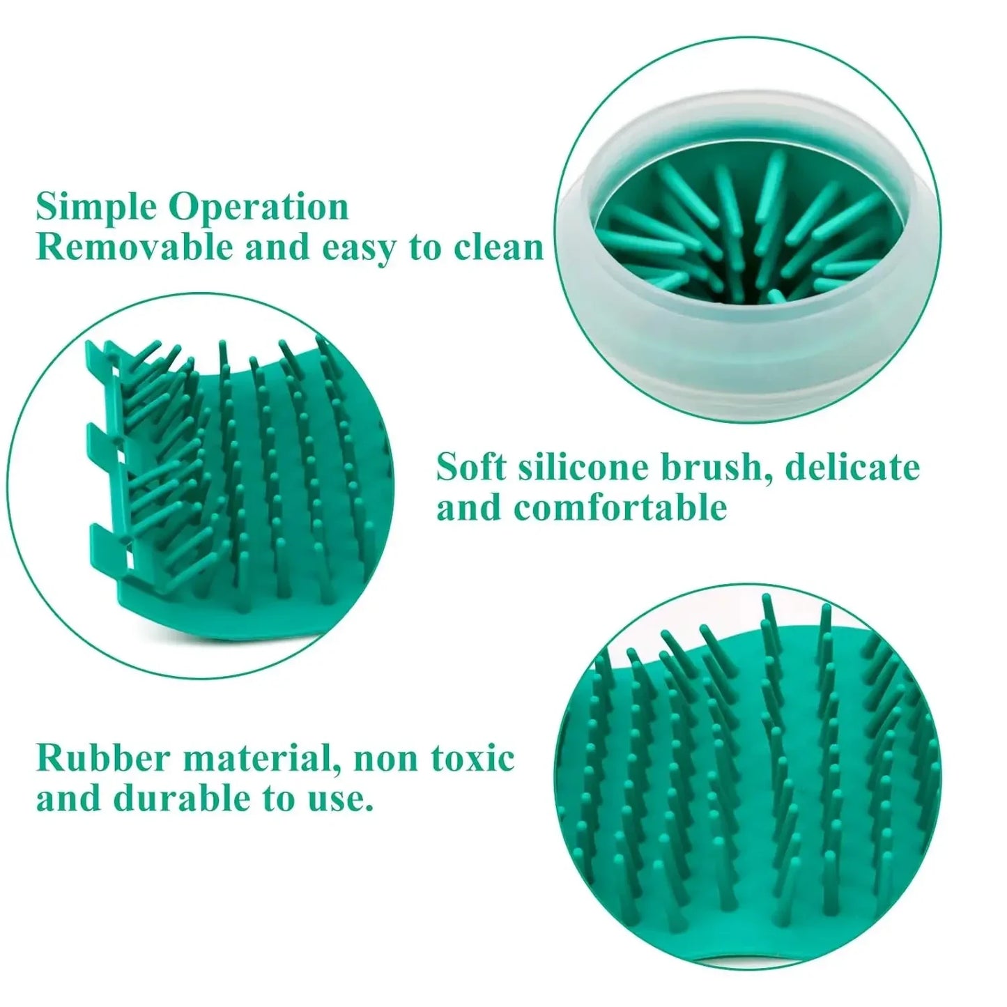 Soft Silicone Material Pet Foot Wash Cup for Cats and Dogs Portable Foot Cleaner Bath Cleaning Supplies Dog Bathing Station - Joanie B 25