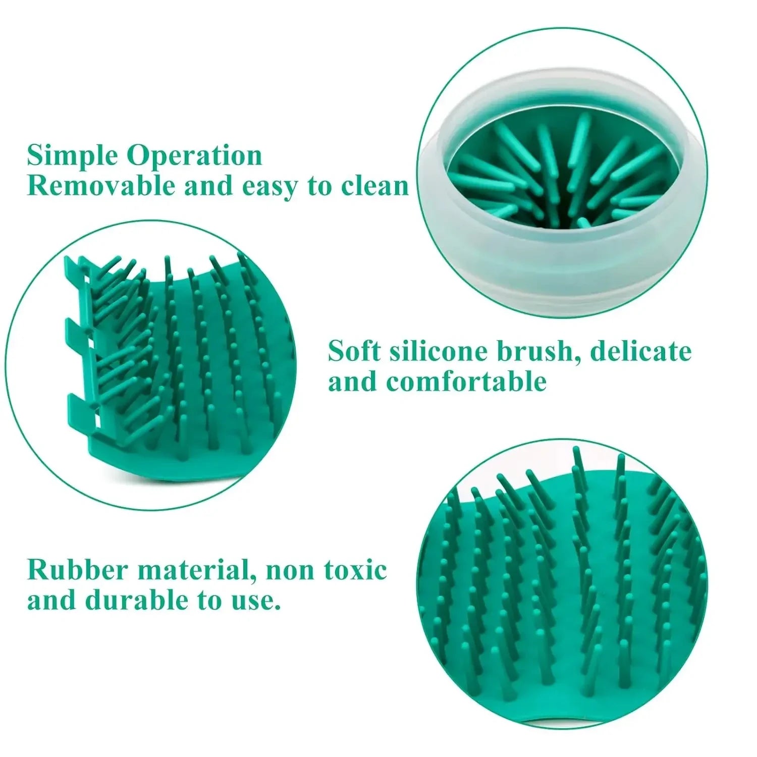 Soft Silicone Material Pet Foot Wash Cup for Cats and Dogs Portable Foot Cleaner Bath Cleaning Supplies Dog Bathing Station - Joanie B 25