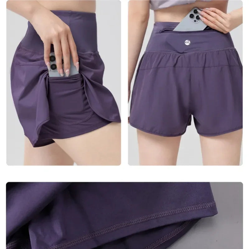 2 Piece Yoga Set Women Summer Sportswear Short Sleeve Top And Shorts