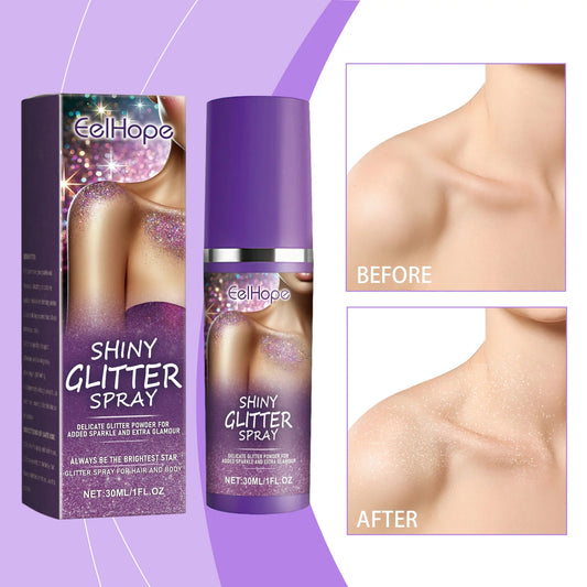 EELHOE Highlighter Powder Spray Body Liquid Highlight Waterproof High Gloss Glitter Illuminator Makeup Face Contour Cosmetics - Joanie B 25
