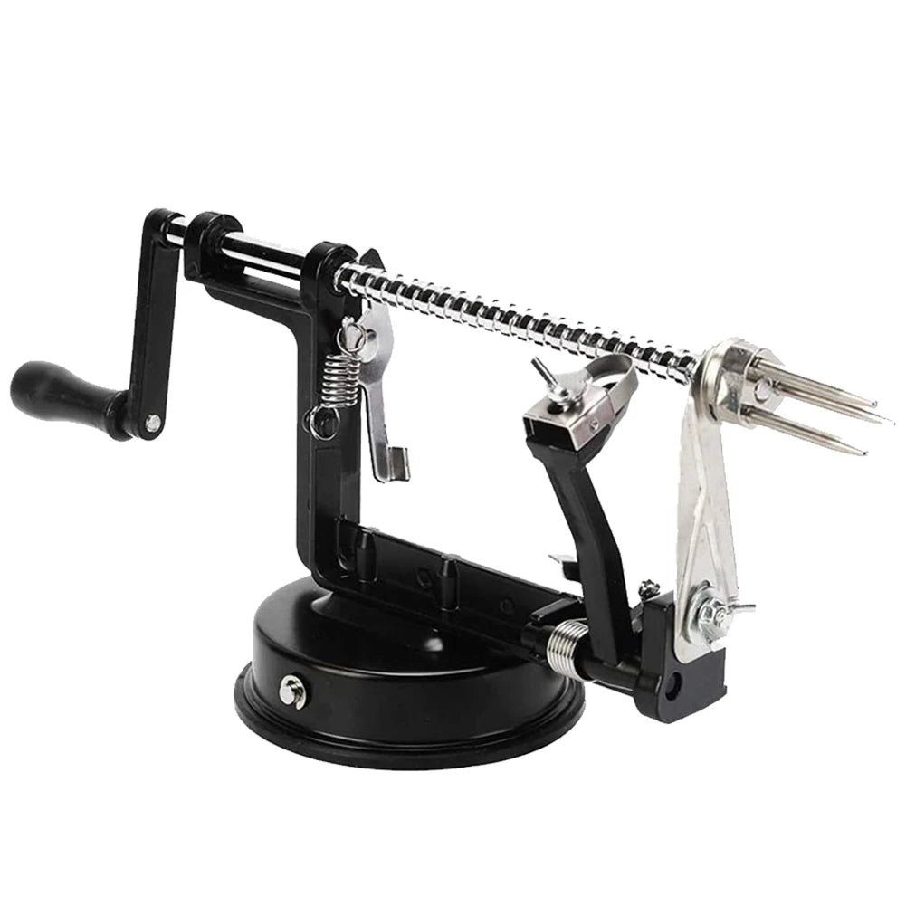 3 In 1 Apple And Potato Peeler Slicer Stainless Steel With Suction Base