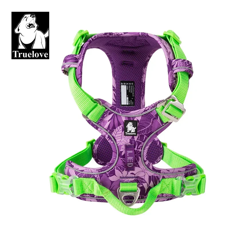 Truelove Pet Explosion Proof Dog Harness Camouflage Reflective Nylon Special Edition and Upgrade Version Easy to Adjust TLH5653 - Joanie B 25