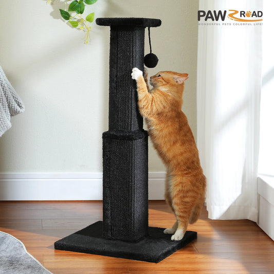 80Cm Cat Scratching Post for Indoor Cats with Natural Sisal Ball Tall Scratcher for Large Cats and Kittens Pet Toys - Joanie B 25