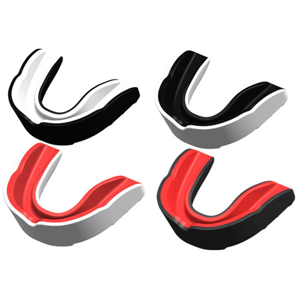 4Pcs Mouth Guard MMA Martial Arts Mouth Guard Combat Sports Mouth Guard Adults Junior Mouth Guard for Contact Combat Sport
