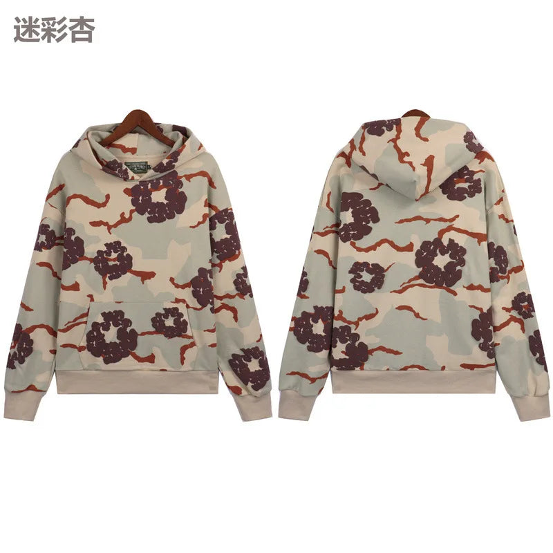 2025 Spring and Autumn New Foam Printed Male and Female Youth Couple Clothes European and American Trendy Brand Loose Hoodie - Joanie B 25