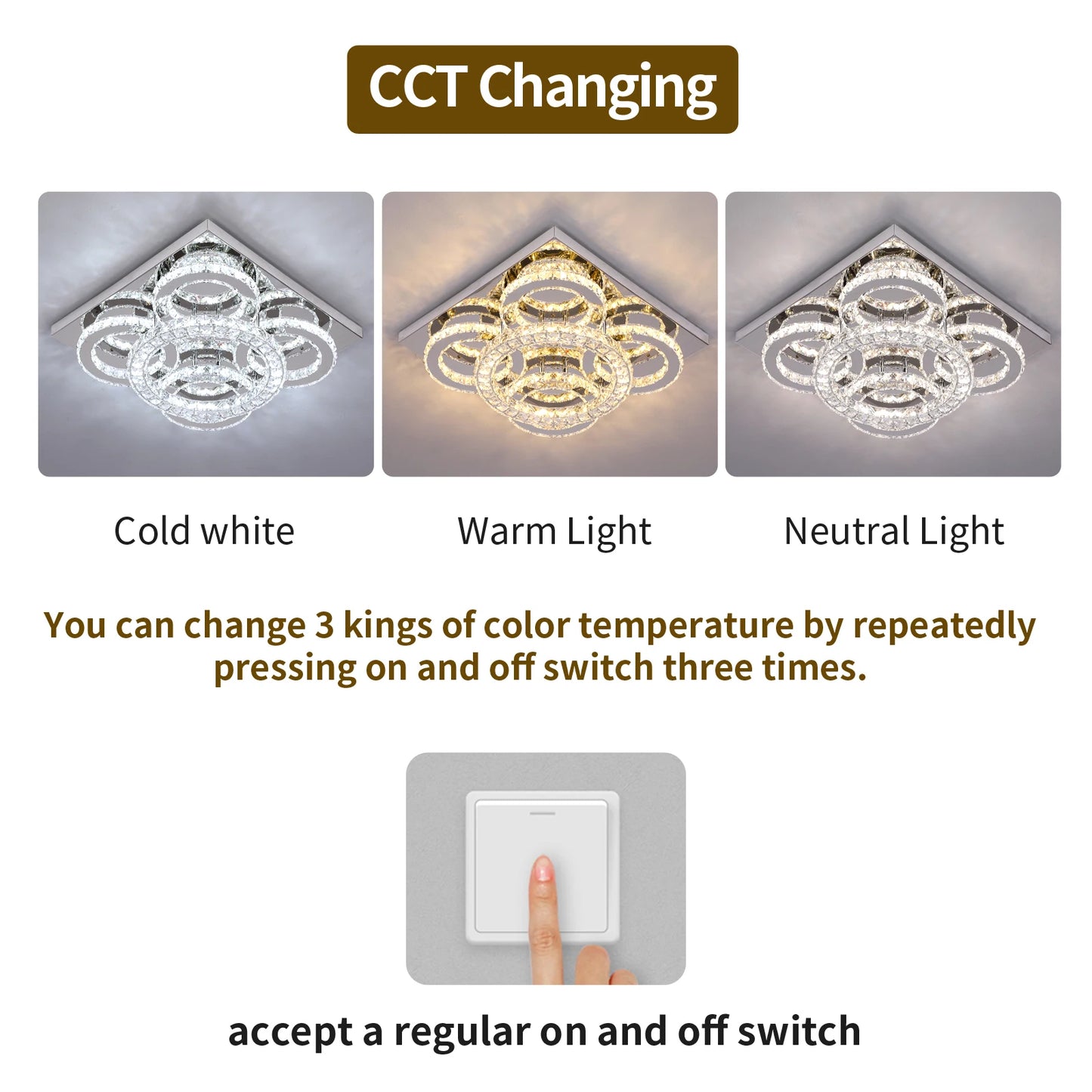 Modern Ceiling Lamp Crystal Led Chandelier Bedroom Living Dining Room Decor Fixture Pendant Light Home Appliance Lustre Dimmable