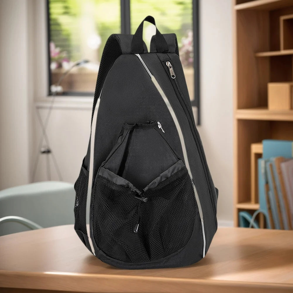 Adjustable Racket Bag Large Capacity Breathable Sports Backpack Lightweight Portable Racket Rucksack Gifts for Pickleball Lovers