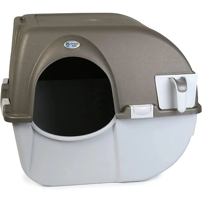 Roll 'n Clean Self Cleaning Litter Box Regular Size Generation 5 Grey for Cats Up to 12 Pounds - Joanie B 25