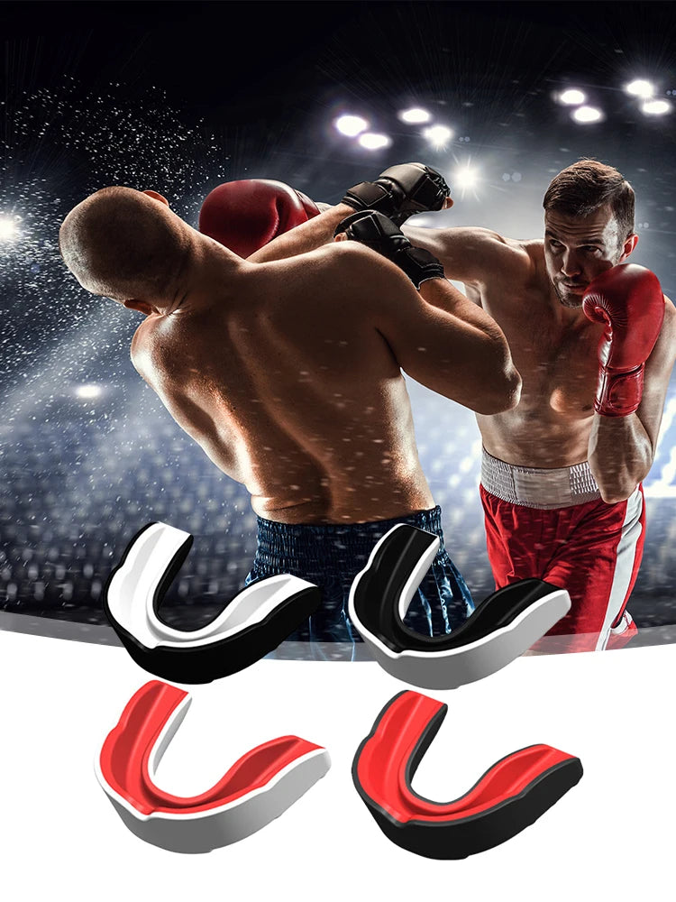4Pcs Mouth Guard MMA Martial Arts Mouth Guard Combat Sports Mouth Guard Adults Junior Mouth Guard for Contact Combat Sport