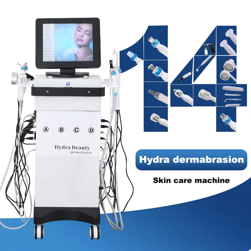 14 In 1 Hydra Beauty Facial Machine Aqua Peel EMS Tighten