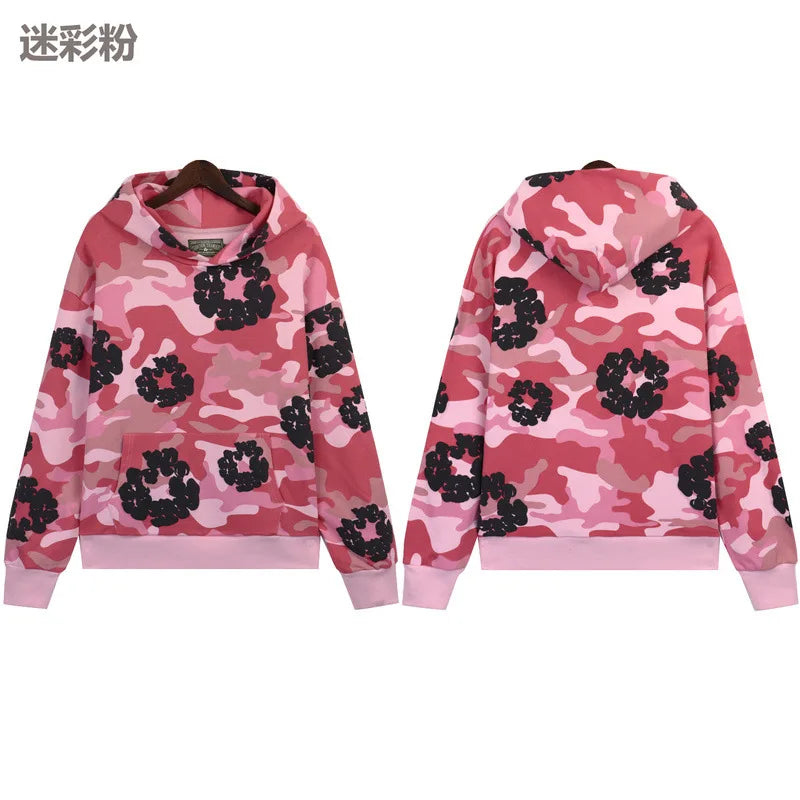 2025 Spring and Autumn New Foam Printed Male and Female Youth Couple Clothes European and American Trendy Brand Loose Hoodie - Joanie B 25
