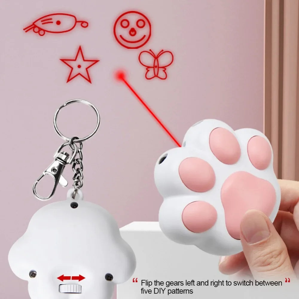 Rechargeable Multifunctional Cat Laser Toy with Adjustable Patterns and UV Light for Interactive Pet Play - Joanie B 25
